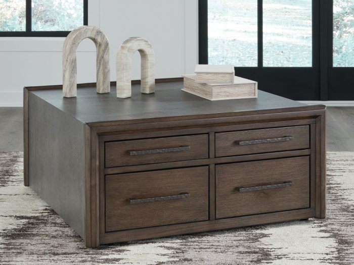 Kallenny - Brown / Gray - Square Cocktail Table - Image 4