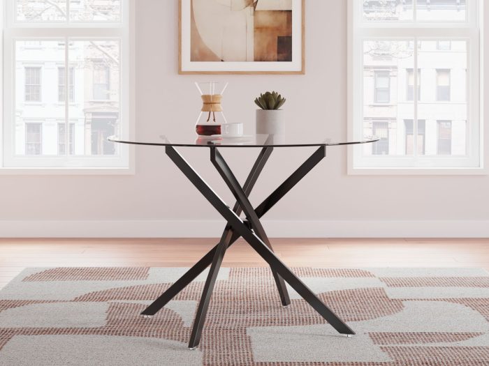 Pharwynn - Black - Round Dining Room Table - Image 4