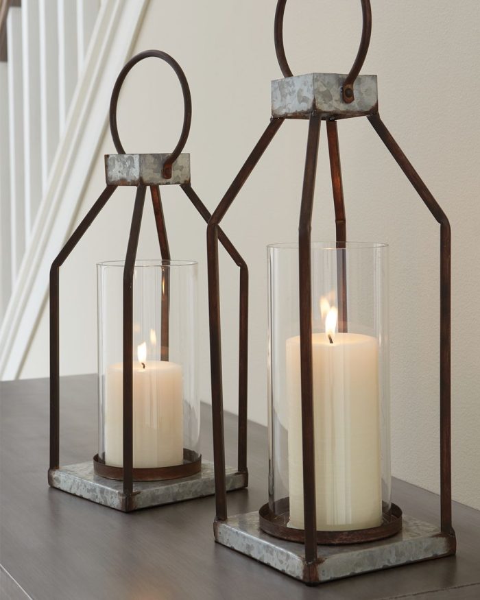 Diedrick - Gray / Black - Lantern Set (Set of 2) - Image 4