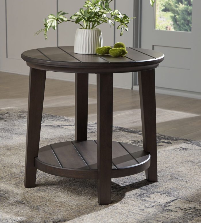 Celamar - Dark Brown - Round End Table - Image 2