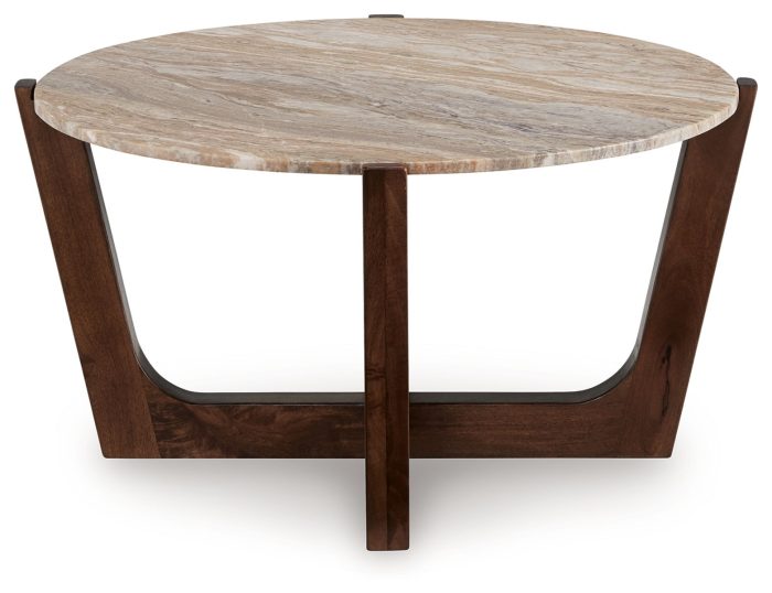 Tanidore - Warm Brown - Round Cocktail Table - Image 3