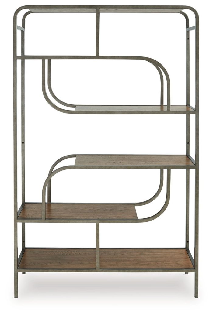 Jaddon - Brown / Antique Silver - Bookcase - Image 4