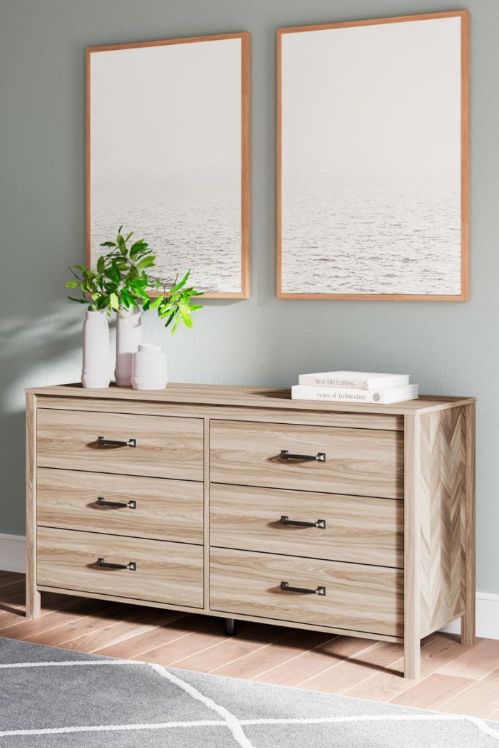 Battelle - Tan - Six Drawer Dresser - Image 4