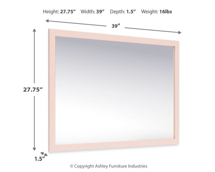 Wistenpine - Blush - Bedroom Mirror - Image 4