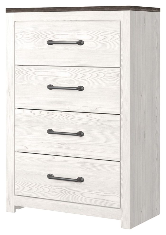 Gerridan - White / Gray - Four Drawer Chest - Image 3