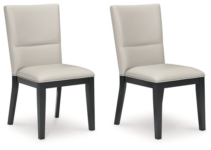 Glinari - Taupe / Black - Dining Upholstered Side Chair (Set of 2) - Image 2