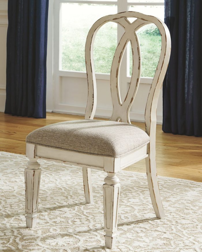 Realyn - Chipped White - Dining UPH Side Chair (Set of 2) - Ribbonback - Image 4
