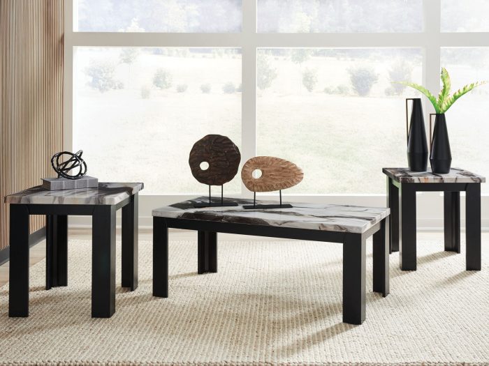 Jazmore - Dark Brown - Occasional Table Set (Set of 3) - Image 2