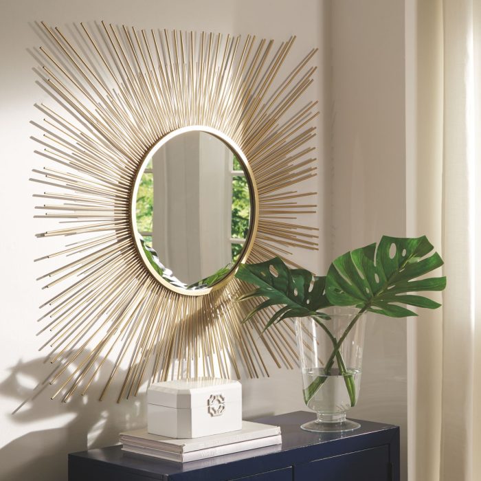 Elspeth - Gold Finish - Accent Mirror - Image 2