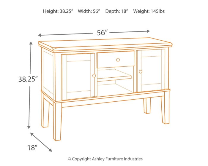 Haddigan - Dark Brown - Dining Room Server - Image 3