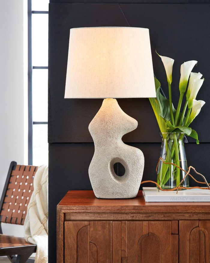 Chadrich - Antique Beige - Paper Table Lamp (Set of 2) - Image 4