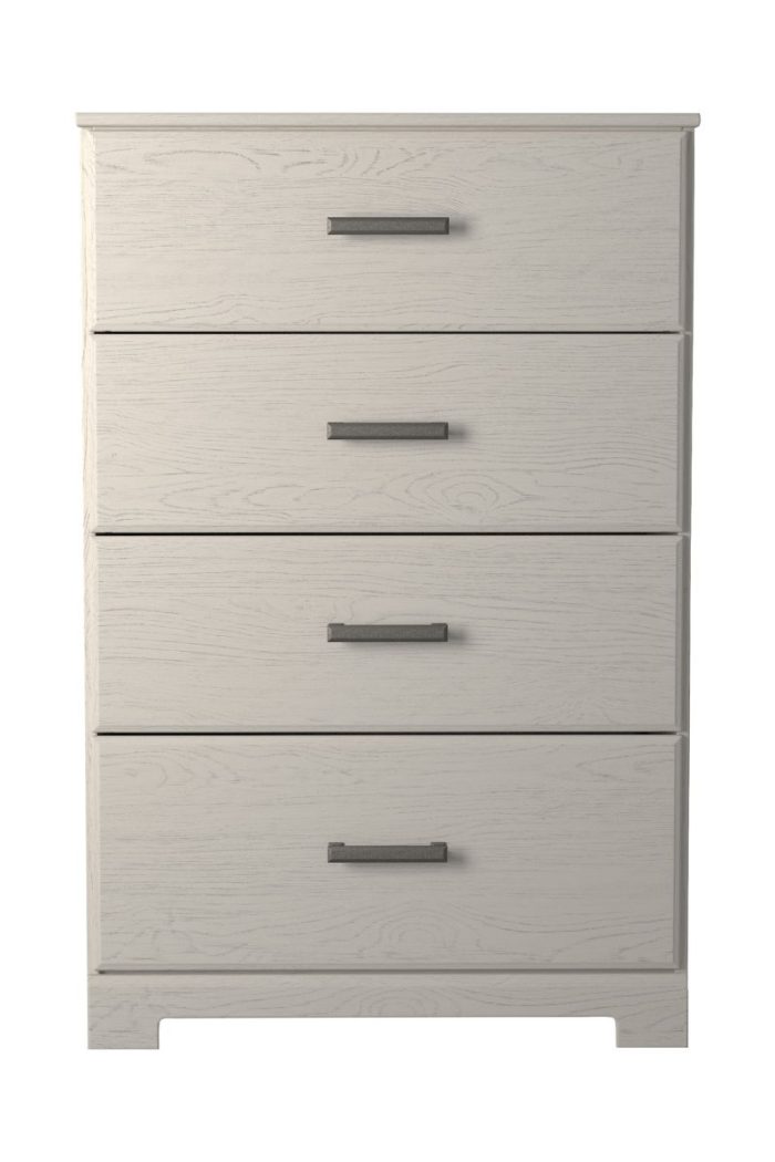 Stelsie - White - Four Drawer Chest - Image 4