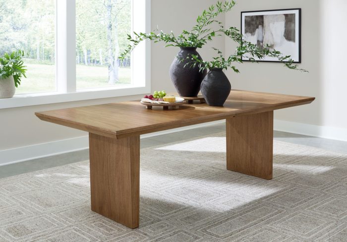Sherbana - Light Brown - Rectangular Dining Room Extension Table - Image 2