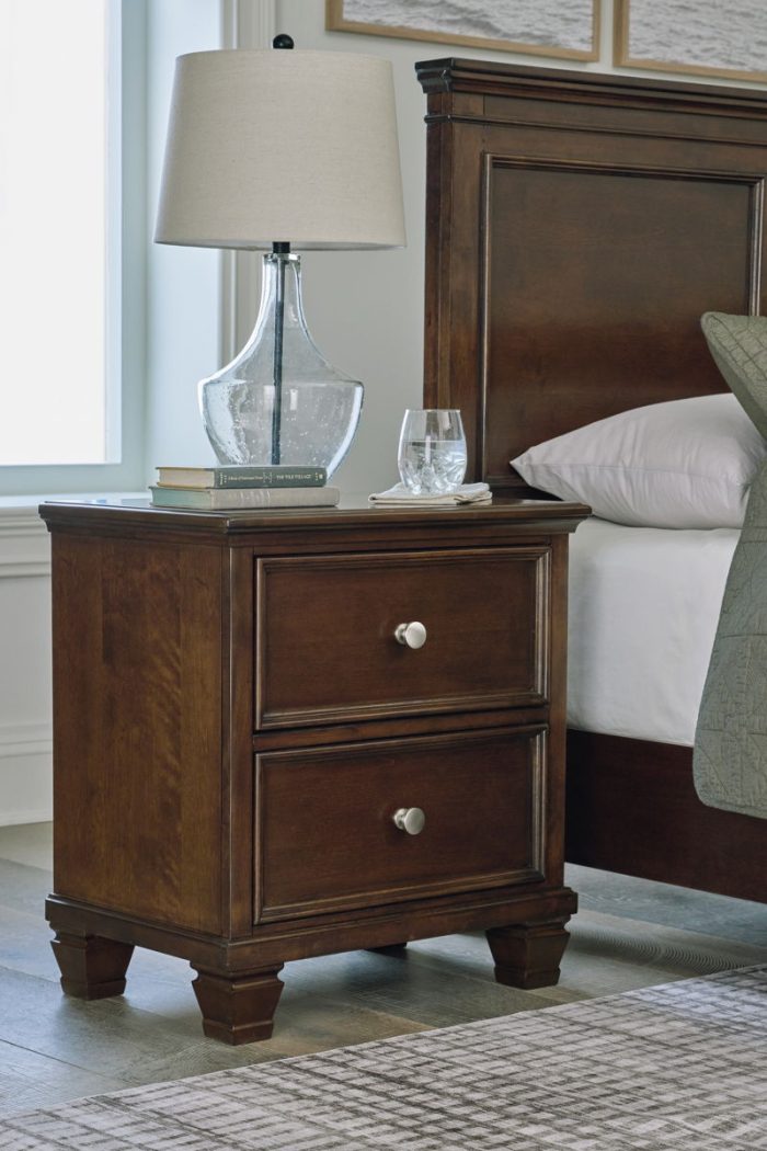 Danabrin - Brown - Two Drawer Nightstand - Image 4