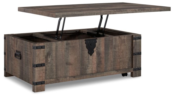 Hollum - Rustic Brown - Lift Top Cocktail Table - Image 4