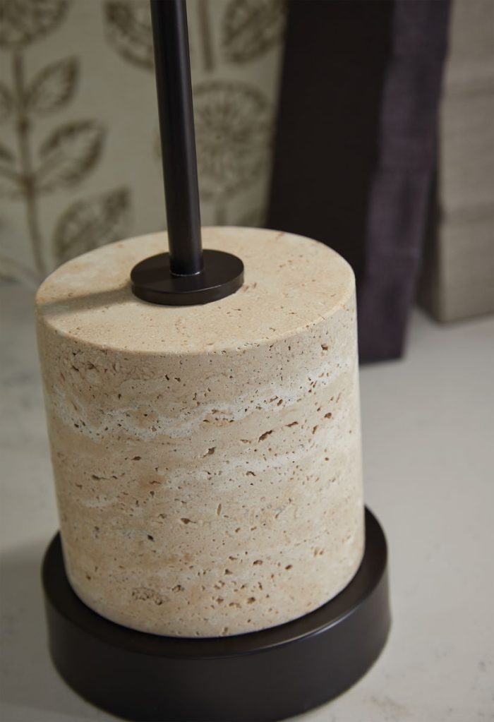 Vinmour - Brown / Beige - Metal Desk Lamp - Image 3