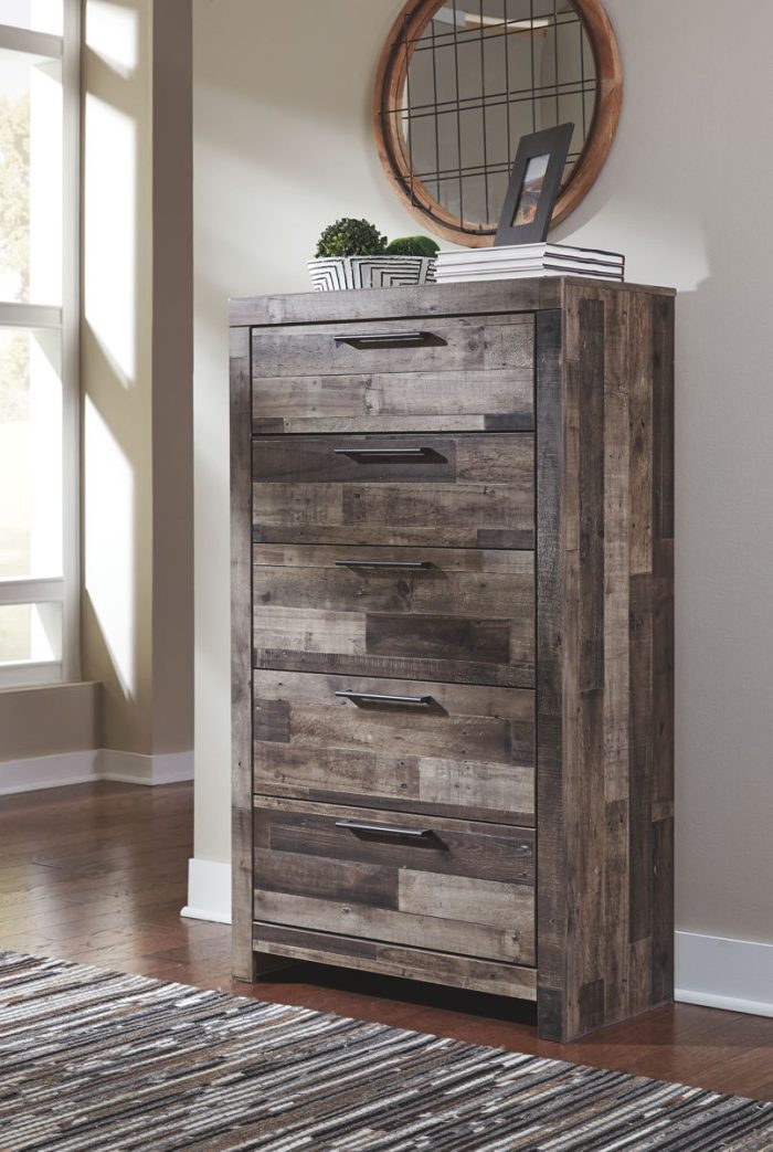 Derekson - Multi Gray - Five Drawer Chest - Image 3
