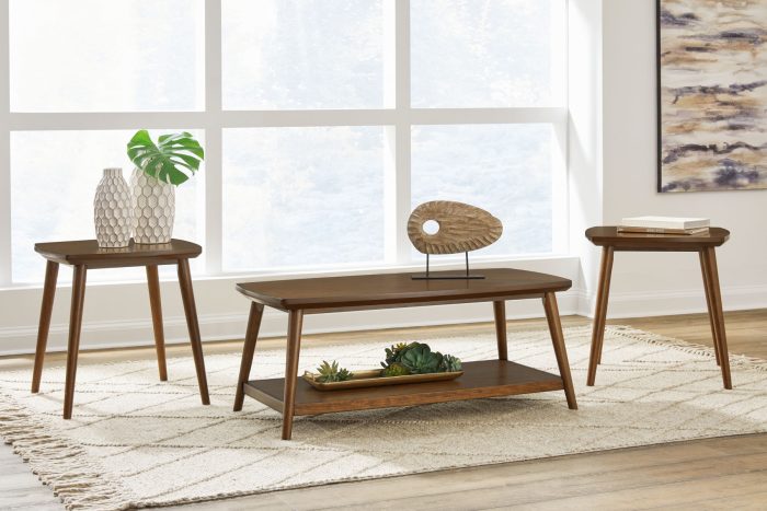 Lyncott - Brown - Occasional Table Set (Set of 3) - Image 2