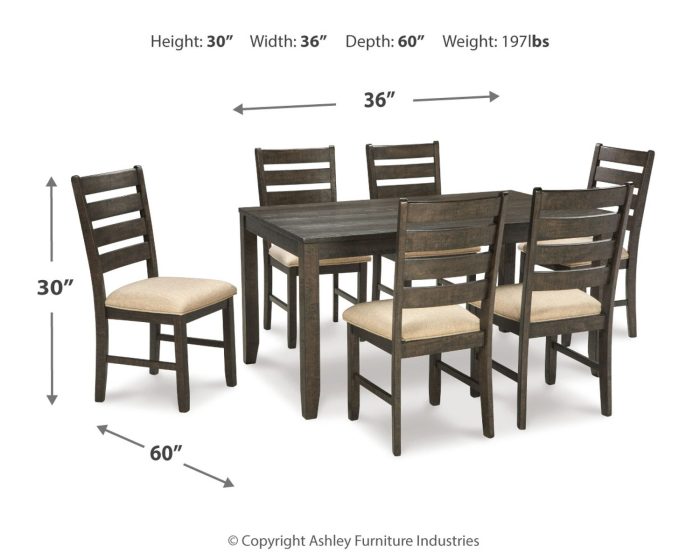 Rokane - Brown - Dining Room Table Set (Set of 7) - Image 2