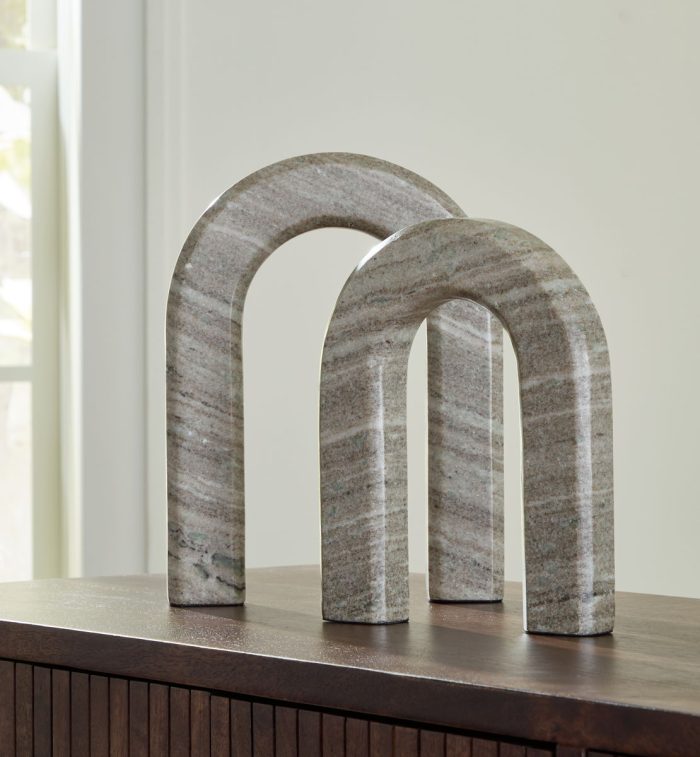 Keithton - Taupe - Sculpture Set (Set of 2) - Image 2