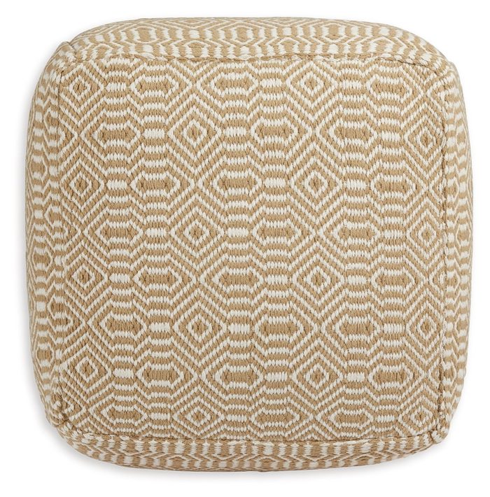 Adamont - Tan / Ivory - Pouf - Image 3