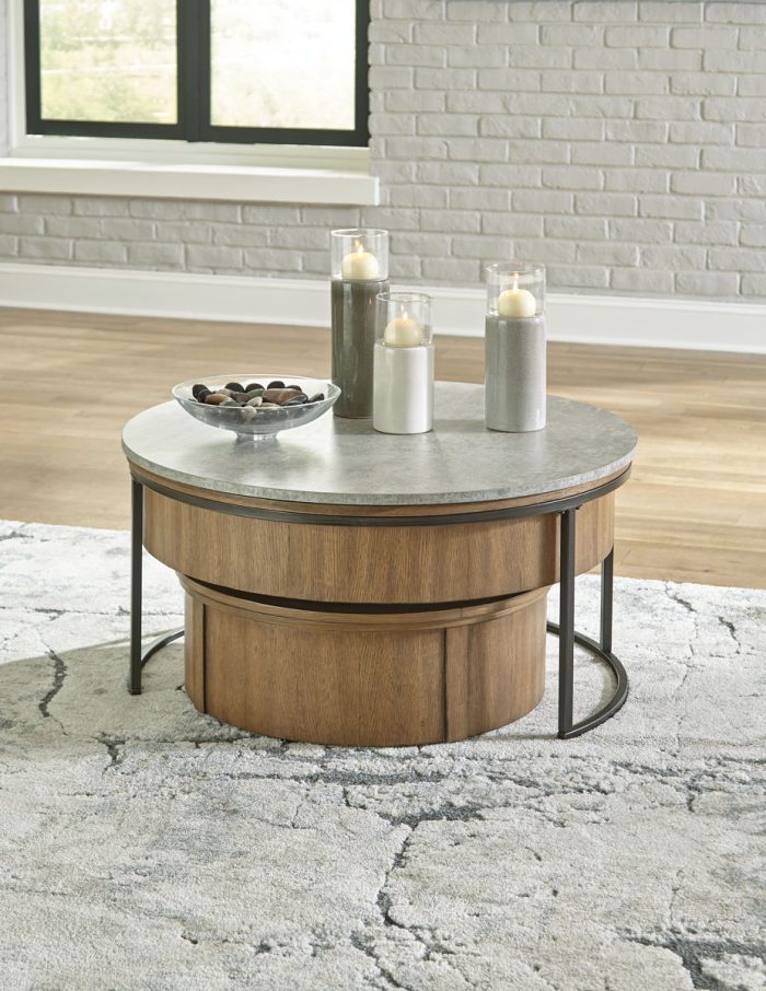 Fridley - Gray / Brown / Black - Nesting Cocktail Tables (Set of 2) - Image 3