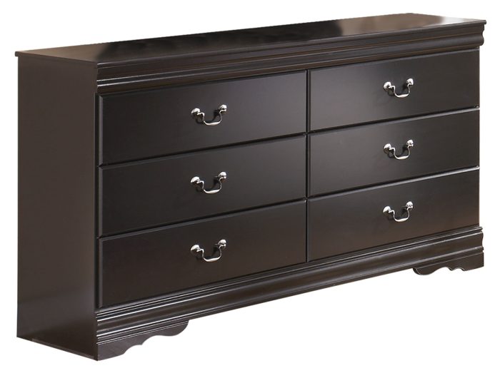 Huey Vineyard - Black - Six Drawer Dresser