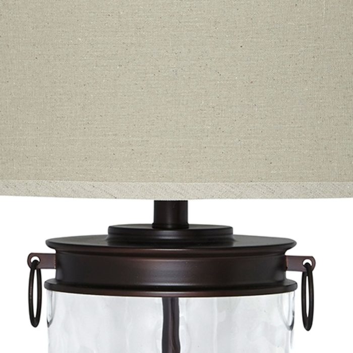 Tailynn - Clear / Bronze Finish - Glass Table Lamp - Image 3