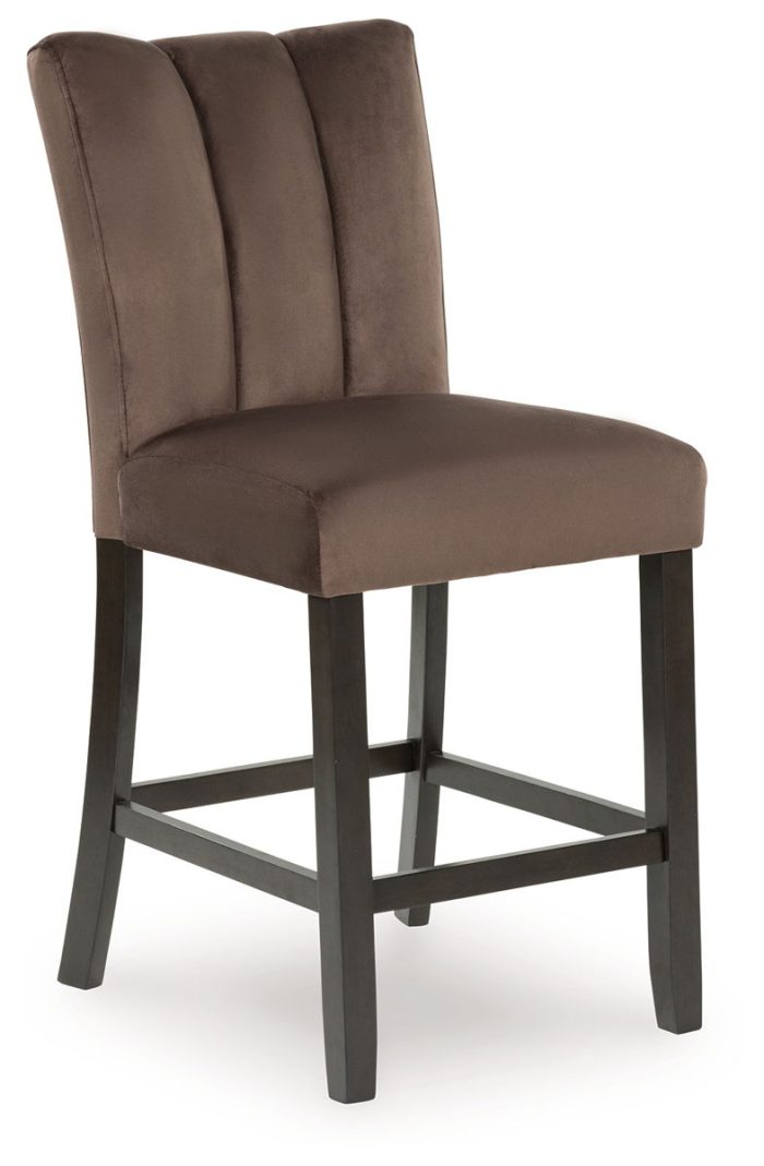 Jeshina - Mocha - Upholstered Barstool (Set of 2) - Image 2