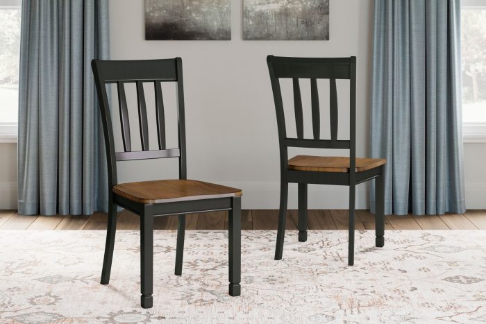 Owingsville - Black / Brown - Dining Room Side Chair (Set of 2) - Image 2