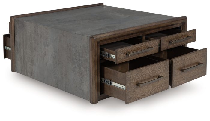Kallenny - Brown / Gray - Square Cocktail Table - Image 3