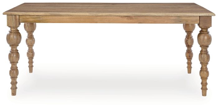 Rybergston - Light Brown - Rectangular Dining Room Table - Image 2