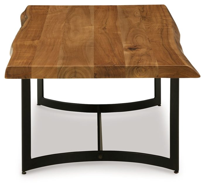Fortmaine - Brown / Black - Rectangular Cocktail Table - Image 4