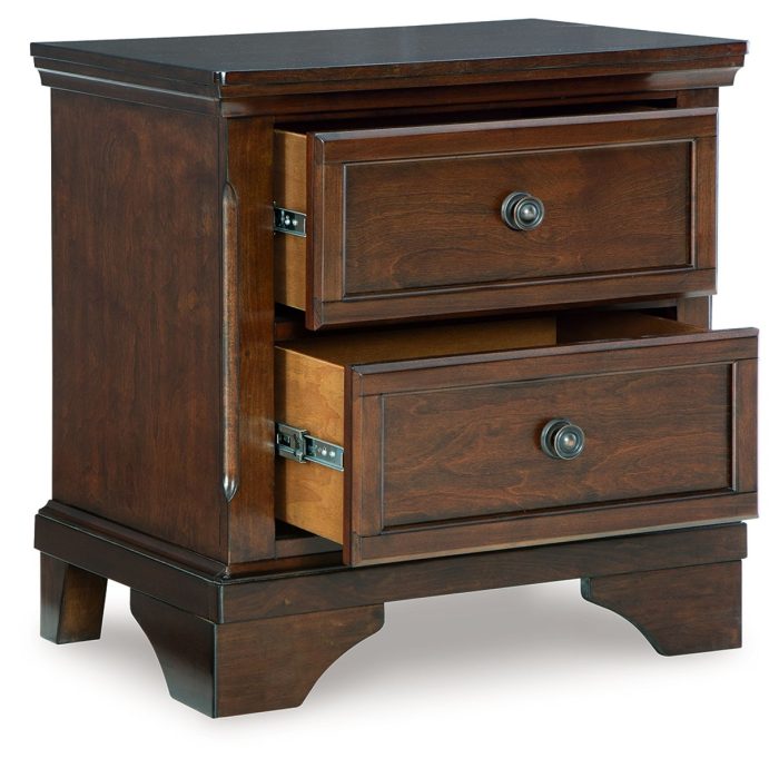 Trellington - Brown - Two Drawer Night Stand - Image 3