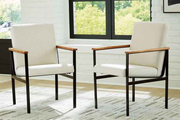Dressonni - Brown - Dining Upholstered Arm Chair (Set of 2) - Image 3