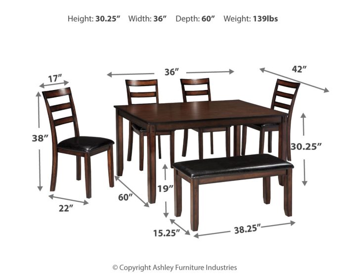 Coviar - Brown - Dining Room Table Set (Set of 6) - Image 2