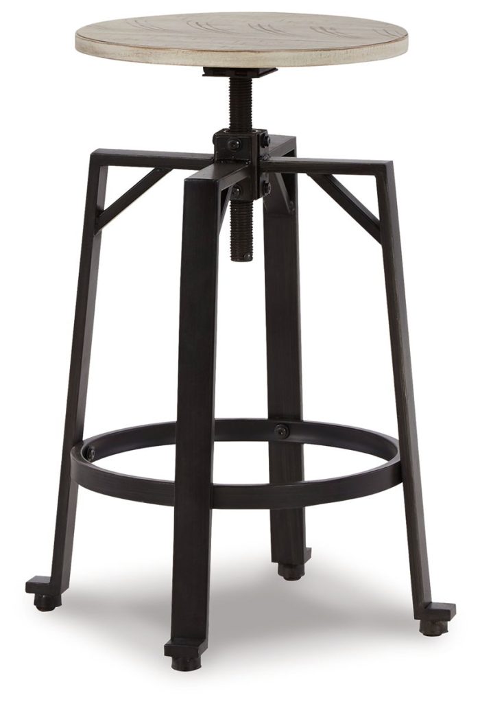 Karisslyn - Whitewash / Black - Swivel Stool (Set of 2) - Image 3