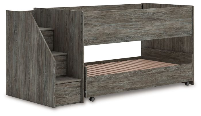 Frandern - Gray - Twin Over Twin Loft Bed - Image 3