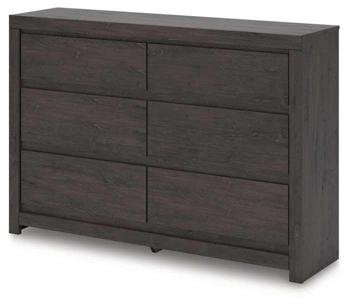 Fraluna - Charcoal - Six Drawer Dresser - Image 4
