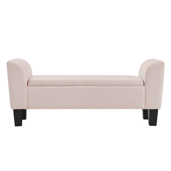Mila - Velvet Ottoman Bench With Storage - Image 3