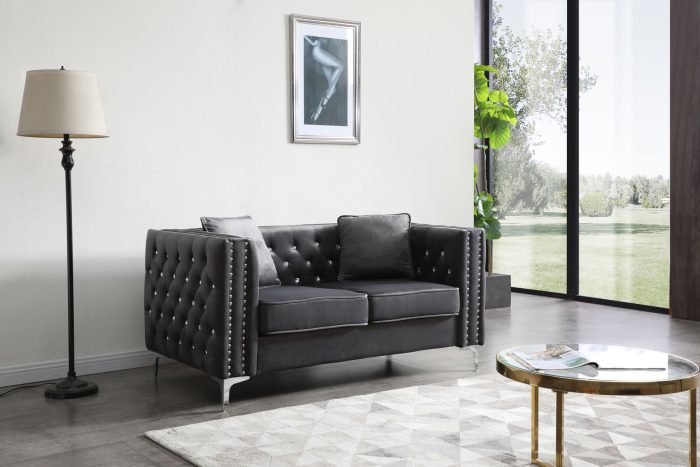 Elegant Track Arm Loveseat - Image 3