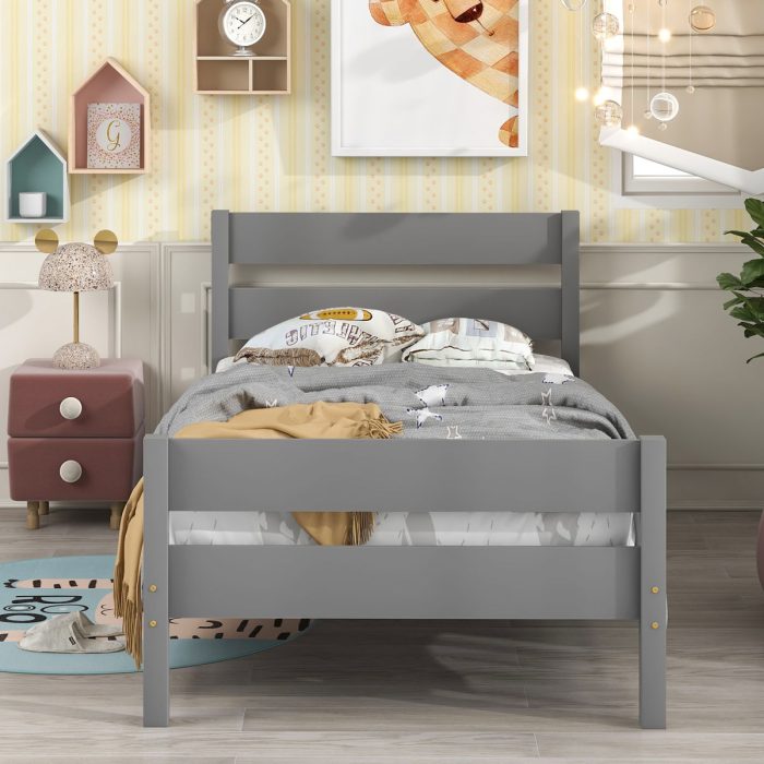 Bed With Headboard And Footboard - Image 7
