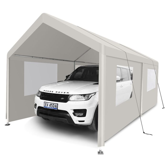 Carport, 10x20 Heavy Duty Portable Carport Garage Tent For Outdoor Storage Shelter - Image 10