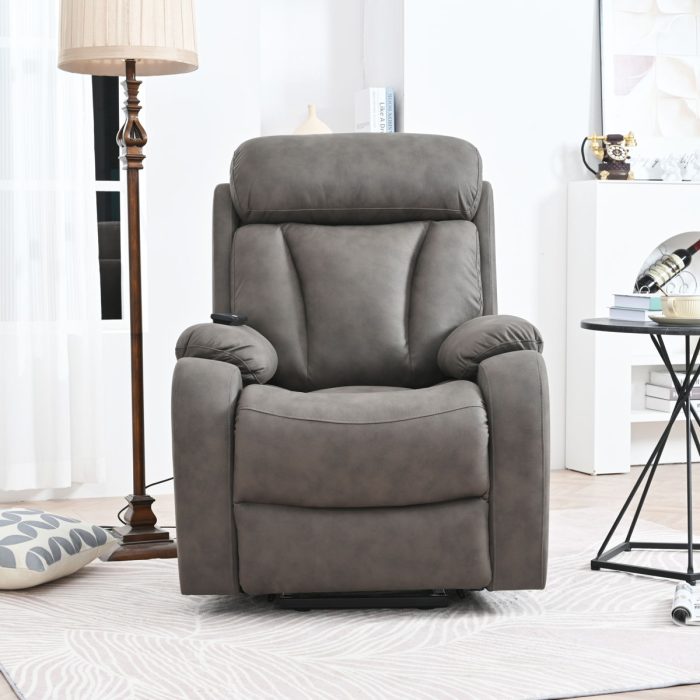 Lift Chair Recliner For Elderly Power Remote Control Recliner Sofa Relax Soft Chair Anti-Skid Australia Cashmere Fabric Furniture Living Room - Image 6