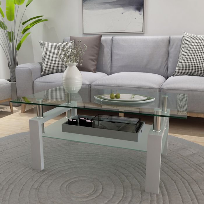 Rectangle Coffee Table, Modern Side Center Tables For Furniture - Image 10