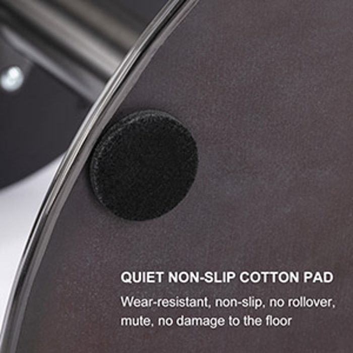 Swivel Bar Stool, Black Titanium Stainless Steel Base And Footrest, Grade, Faux Leather Bar Chair With Backrest - Image 3