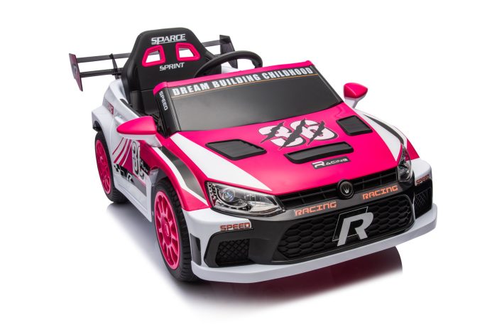 12V4A 20W*2 One Button Start, Forward And Backward, High And Low Speed, Music, Front Light, Power Display, Two Doors Can Open, 2.4G R / C, Seat Belt Four Wheel Absorber Kids Ride On Car - Image 6