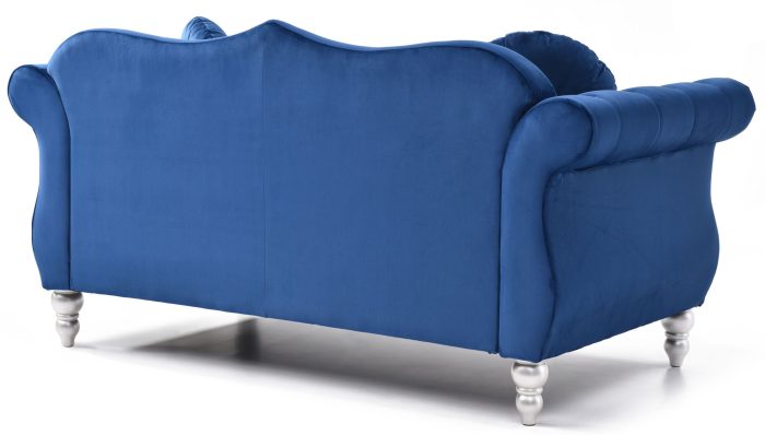 Stylish Flared Arm Loveseat - Image 2