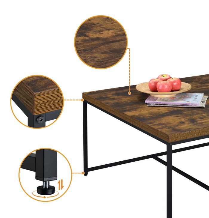 Caitlin - Wood Grain 5 Piece Coffee Table (Set of 5) - Image 7