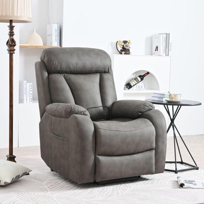 Lift Chair Recliner For Elderly Power Remote Control Recliner Sofa Relax Soft Chair Anti-Skid Australia Cashmere Fabric Furniture Living Room - Image 4